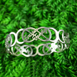 Endless Double Infinity Name Bangle