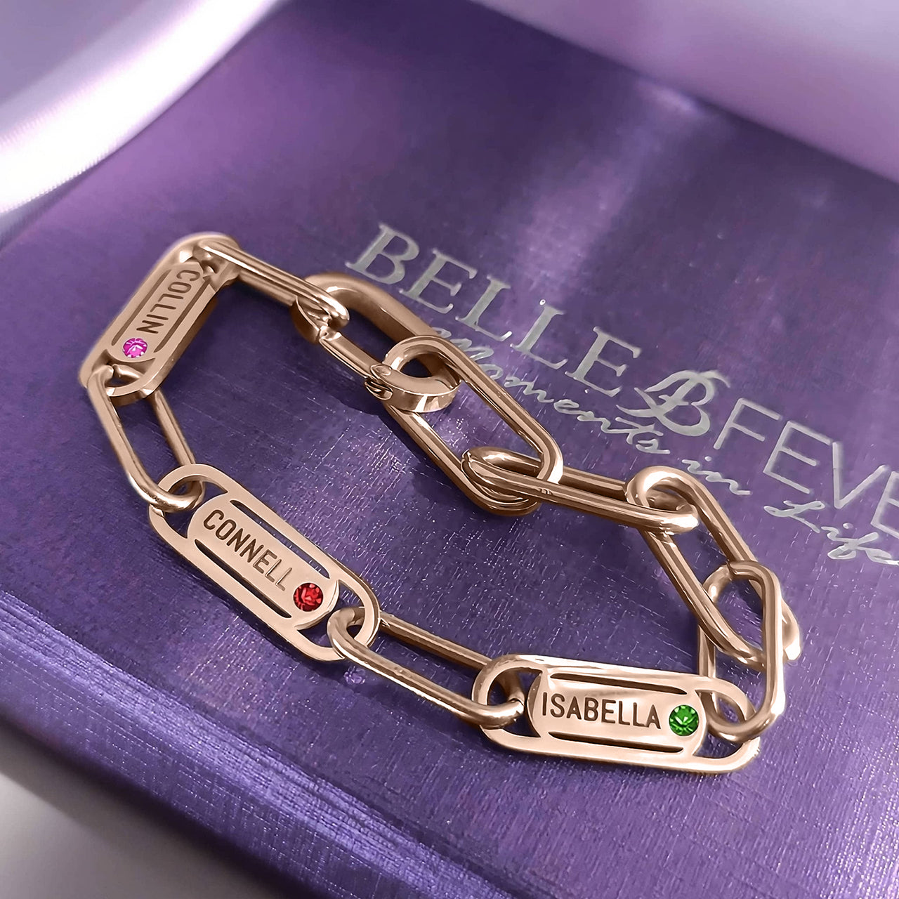 Endless Ties Name Bracelet (With Birthstone)