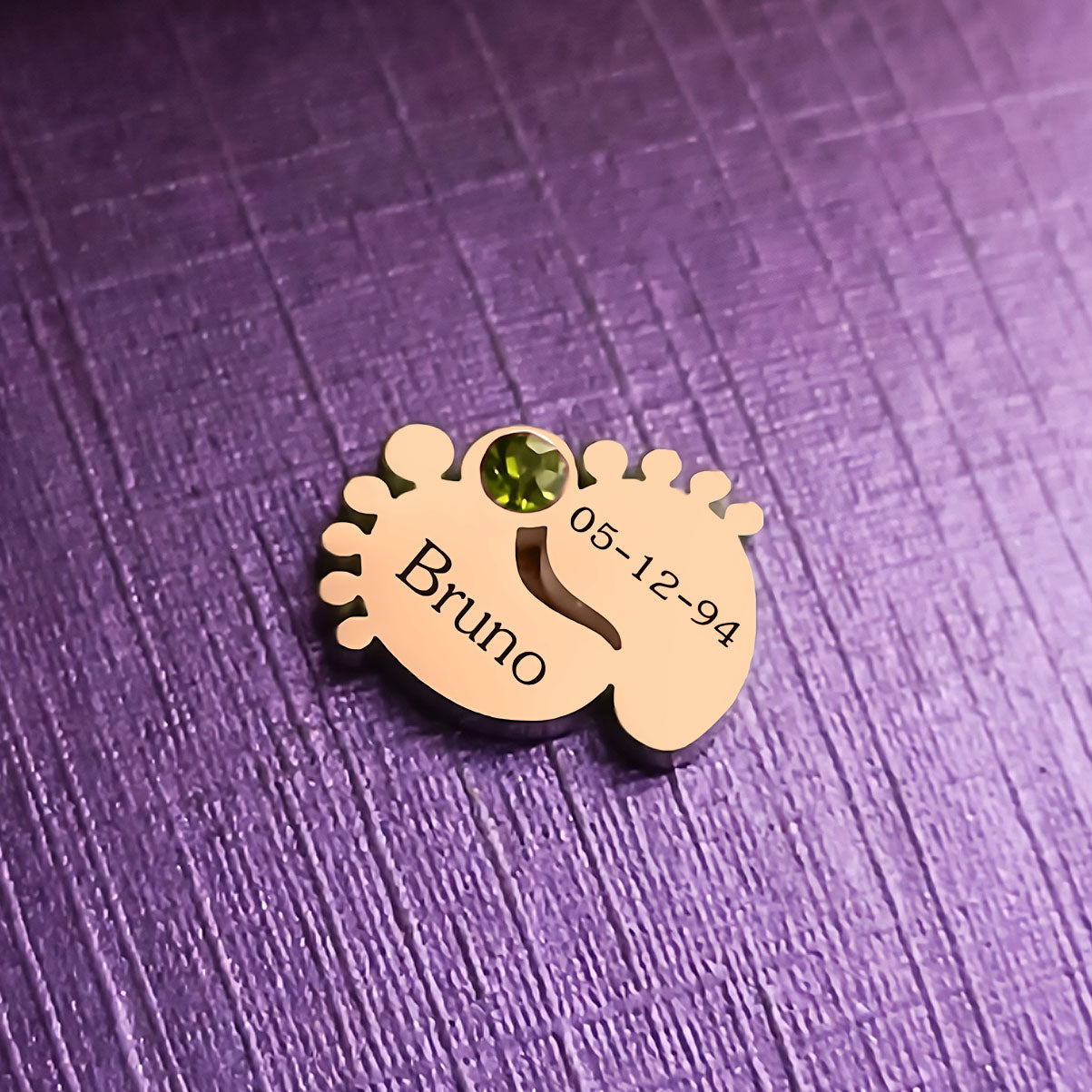 Feet Birthstone Charm for Dream Locket