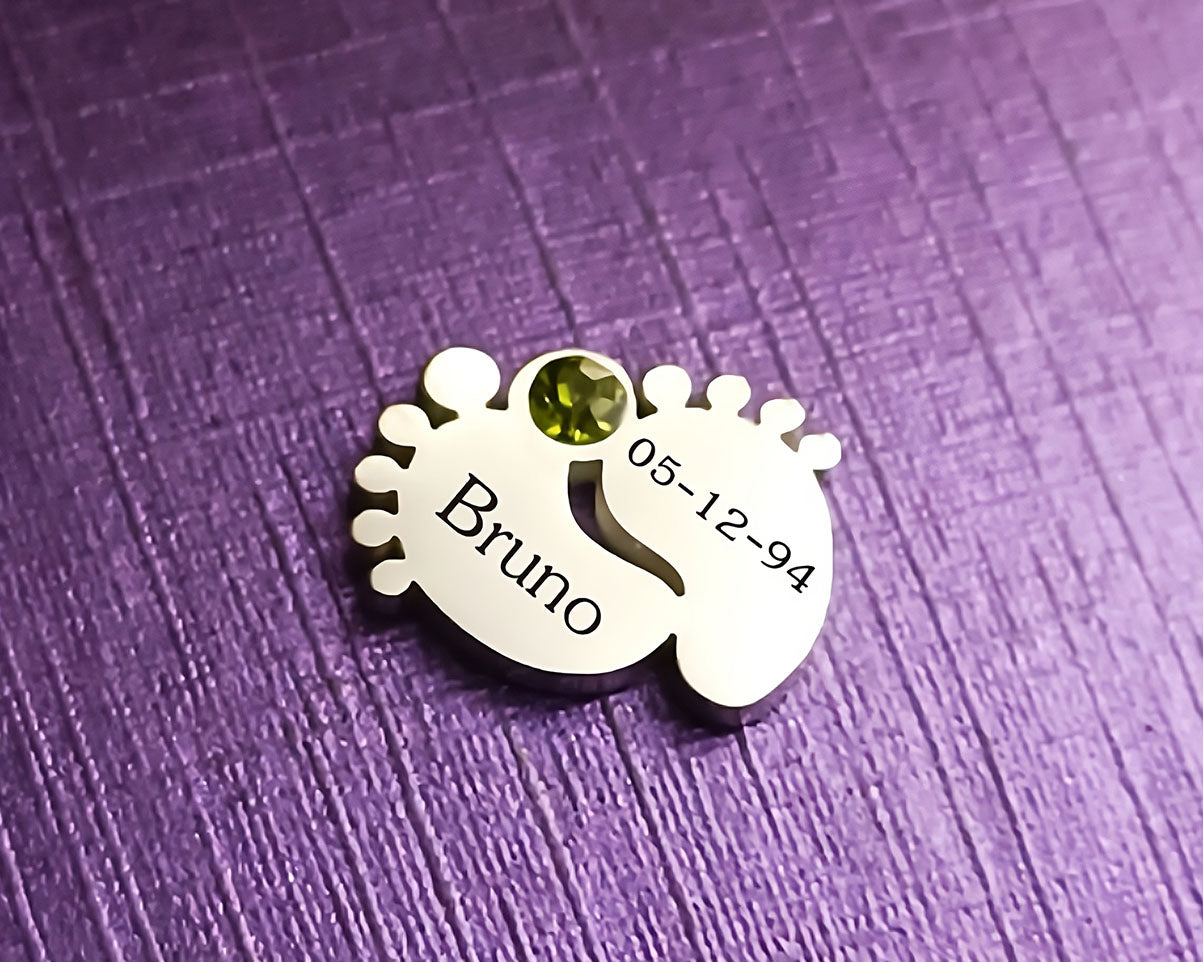 Feet Birthstone Charm for Dream Locket