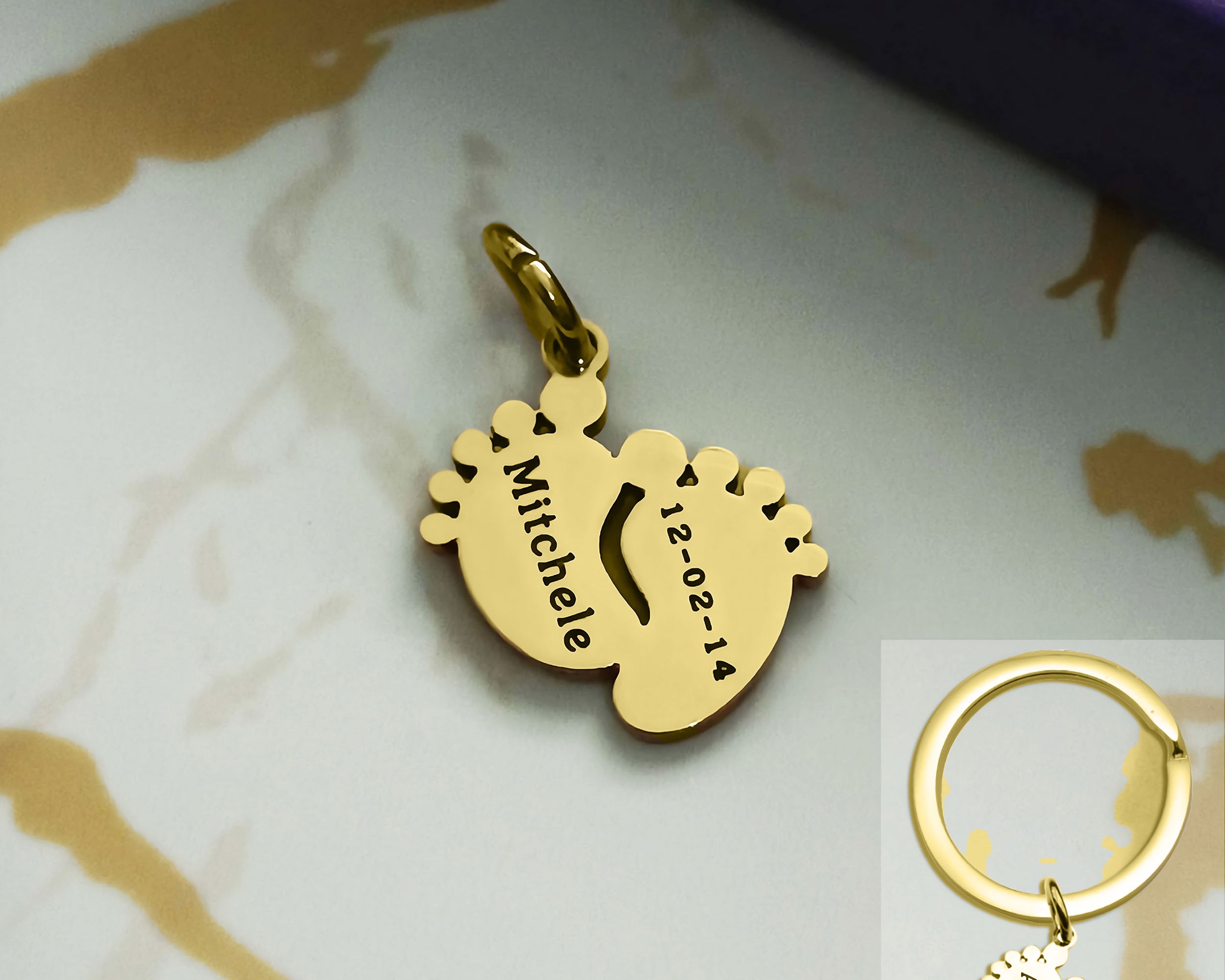 Feet Charm for Keyring