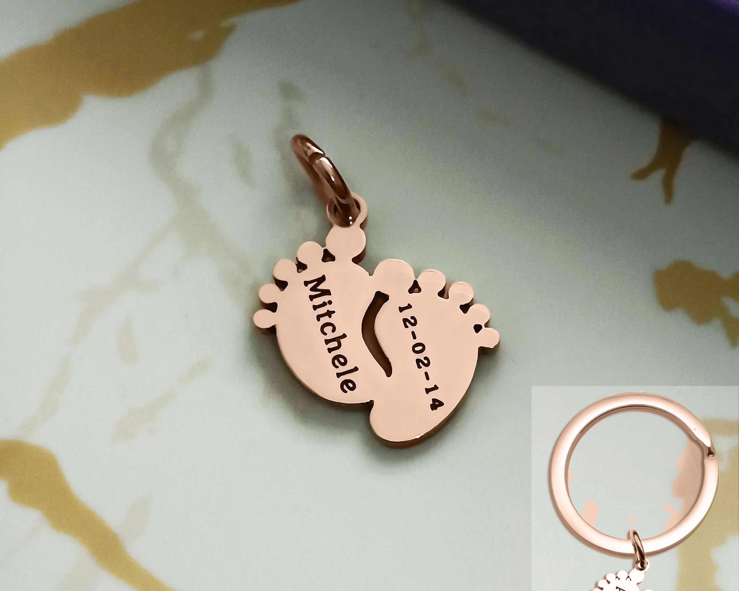 Feet Charm for Keyring