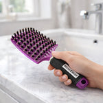 belle fever gentle detangling hairbrush designed to reduce pulling, ideal for sensitive scalp