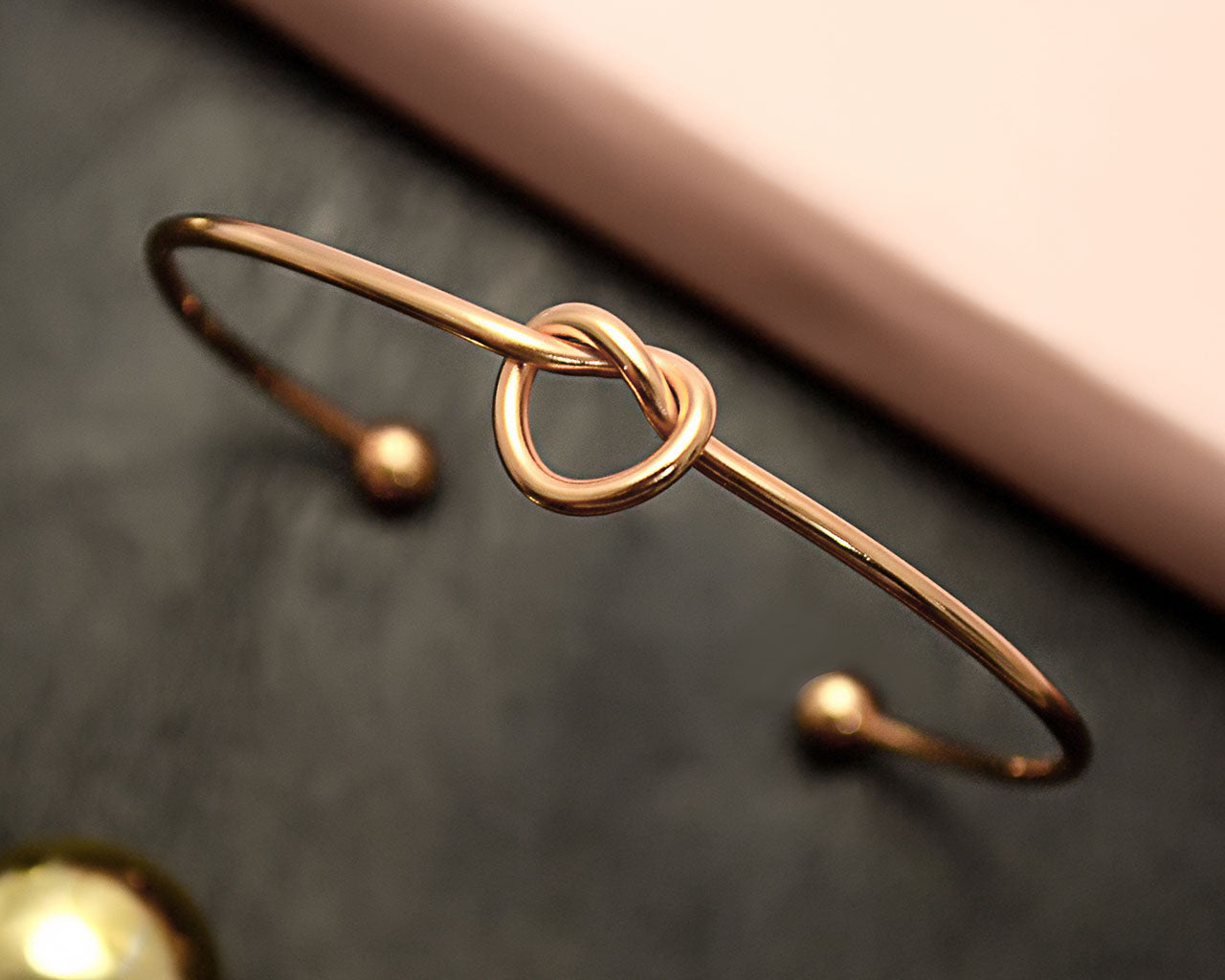 Knot Bangle (Disc & Birthstones Optional)