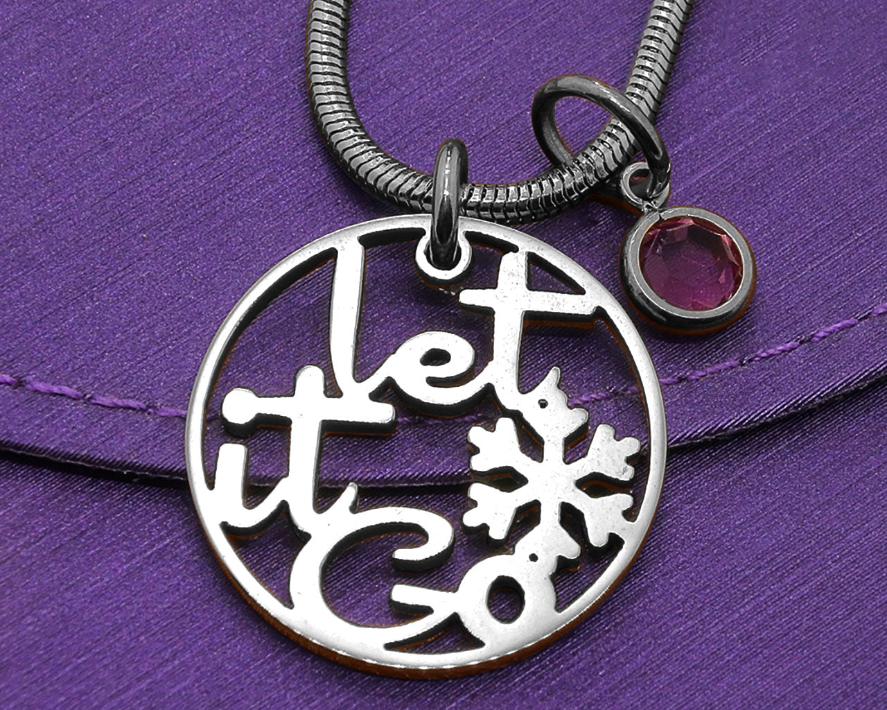 Let it GO Birthstone Necklace