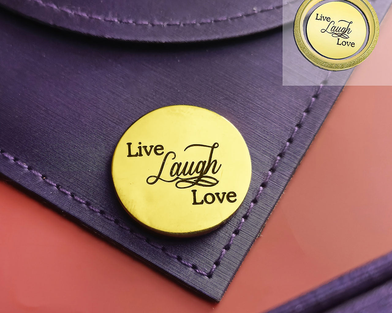 Live Laugh Love Disc Personalised for Dream Locket