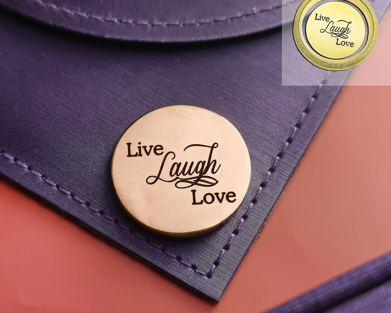 Live Laugh Love Disc Personalised for Dream Locket