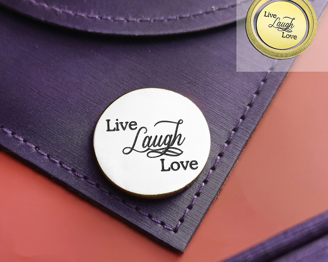 Live Laugh Love Disc Personalised for Dream Locket