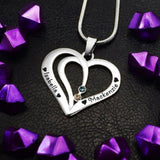 Love Hearts Birthstones Necklace