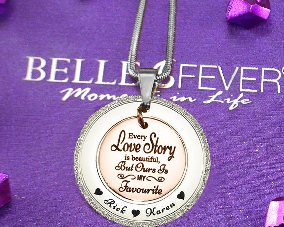 Sparkling Love Story Necklace
