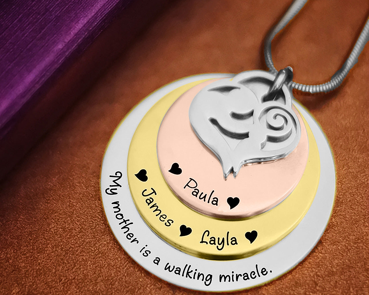 Mother's Disc Necklace
