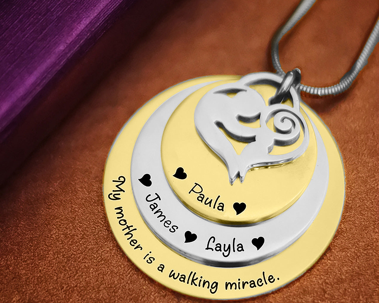 Mother's Disc Necklace