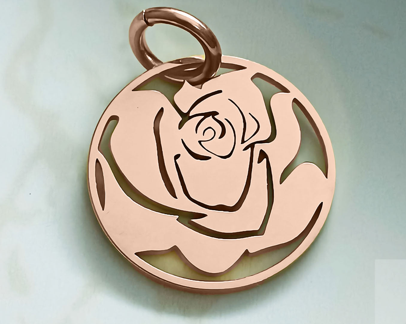 Rose Charm for Keyring