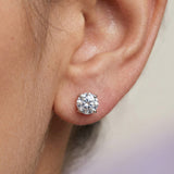 Round Stud Earrings