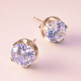 Round Stud Earrings