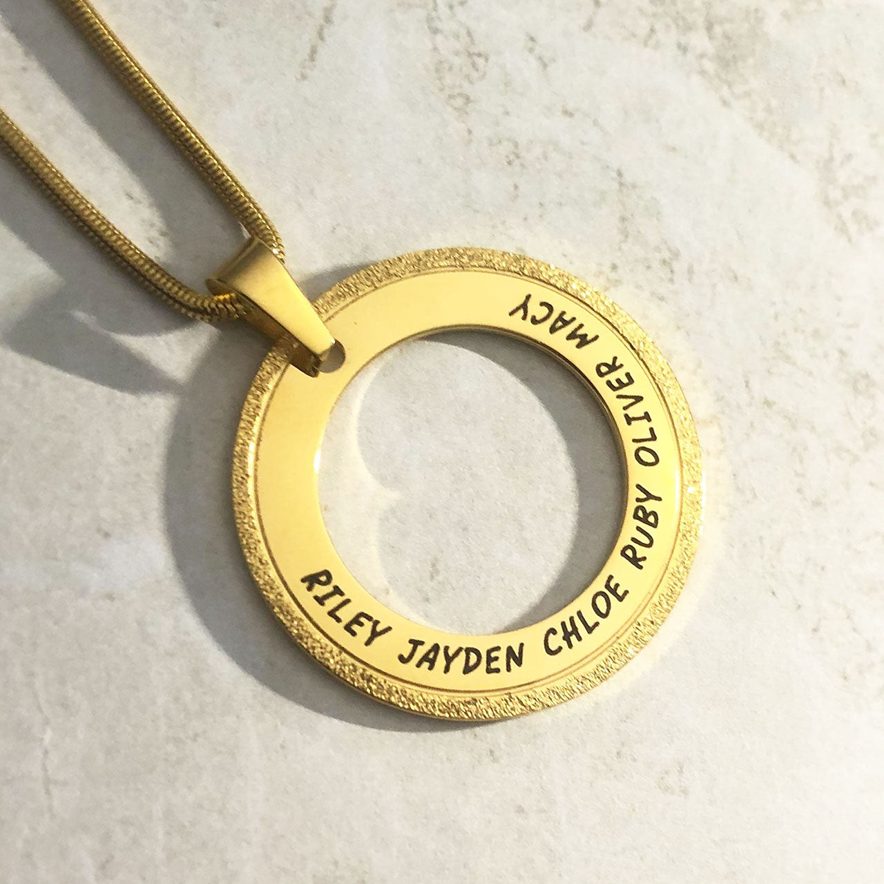 Sparkling Circle of Trust Necklace