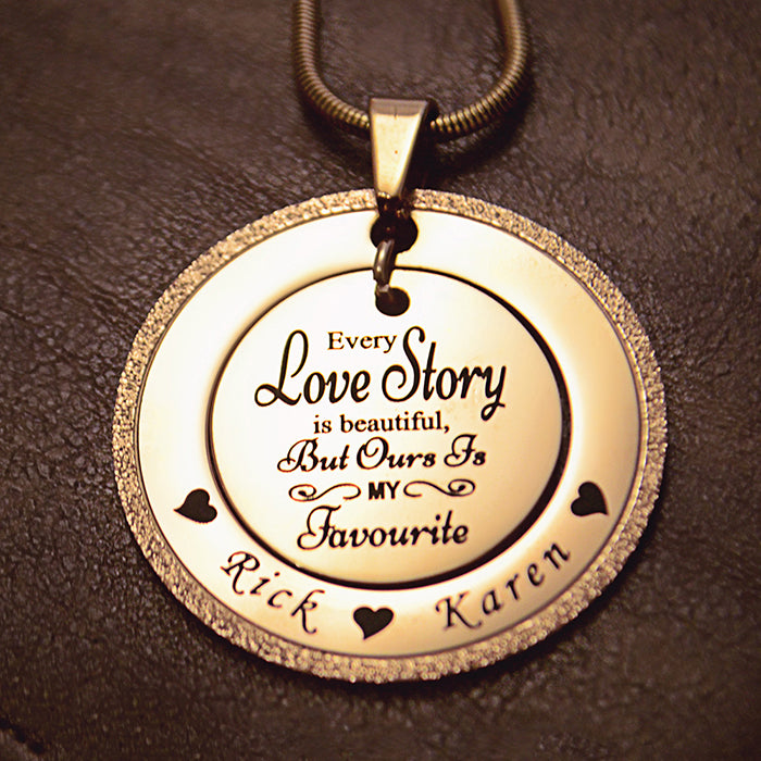 Sparkling Love Story Necklace