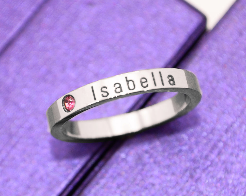 Stackable Birthstone Ring