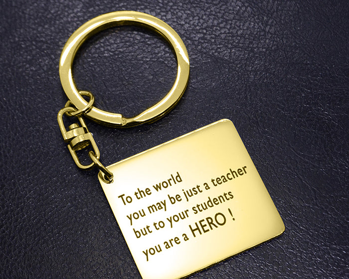 Teacher Hero Keyring