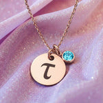 Rose Gold Token of Love Necklace - Mothers Jewellery by Belle Fever