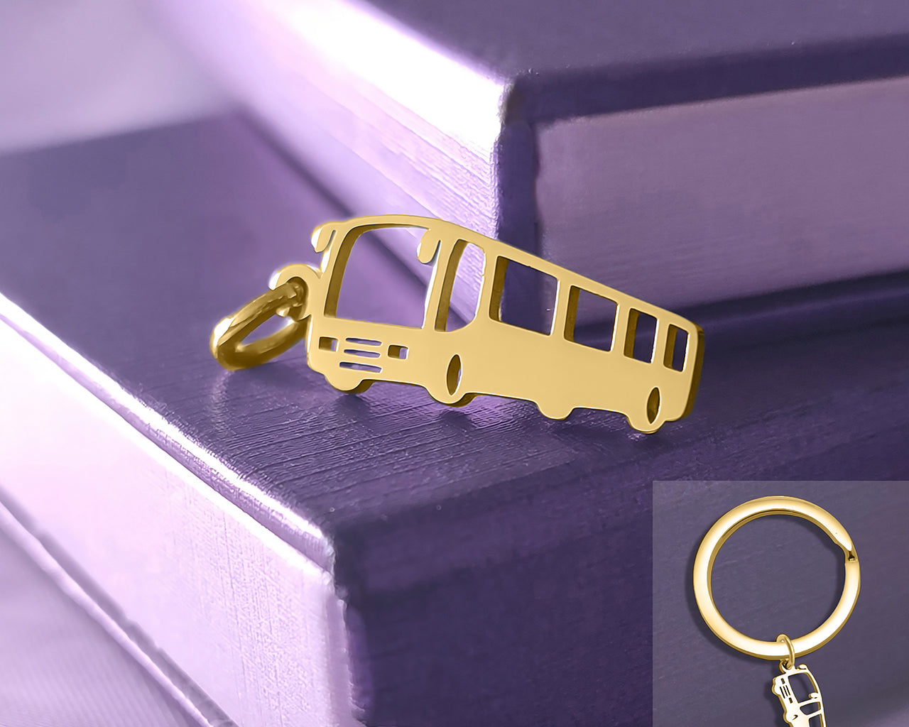 Bus Charm for Keyring