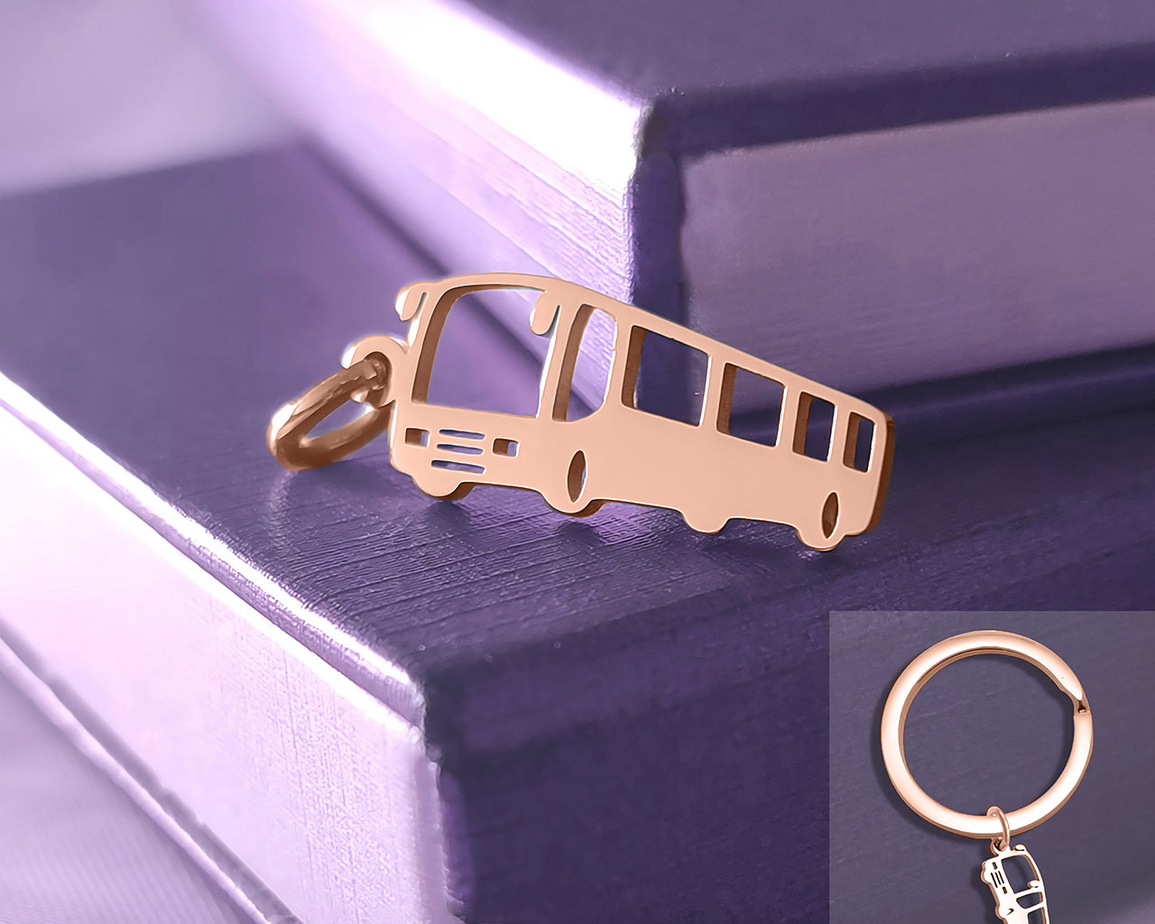 Bus Charm for Keyring