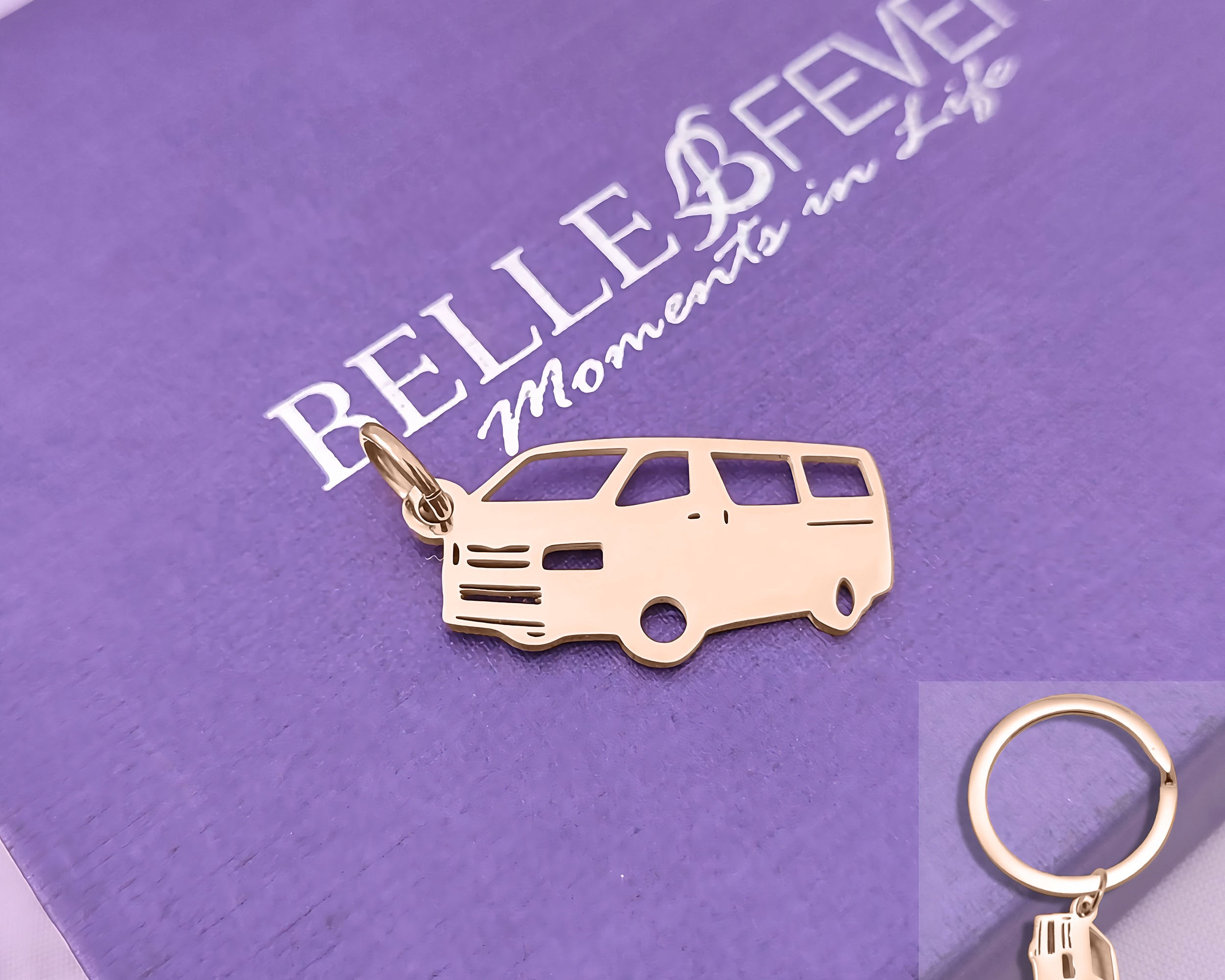 Courier Van Charm for Keyring