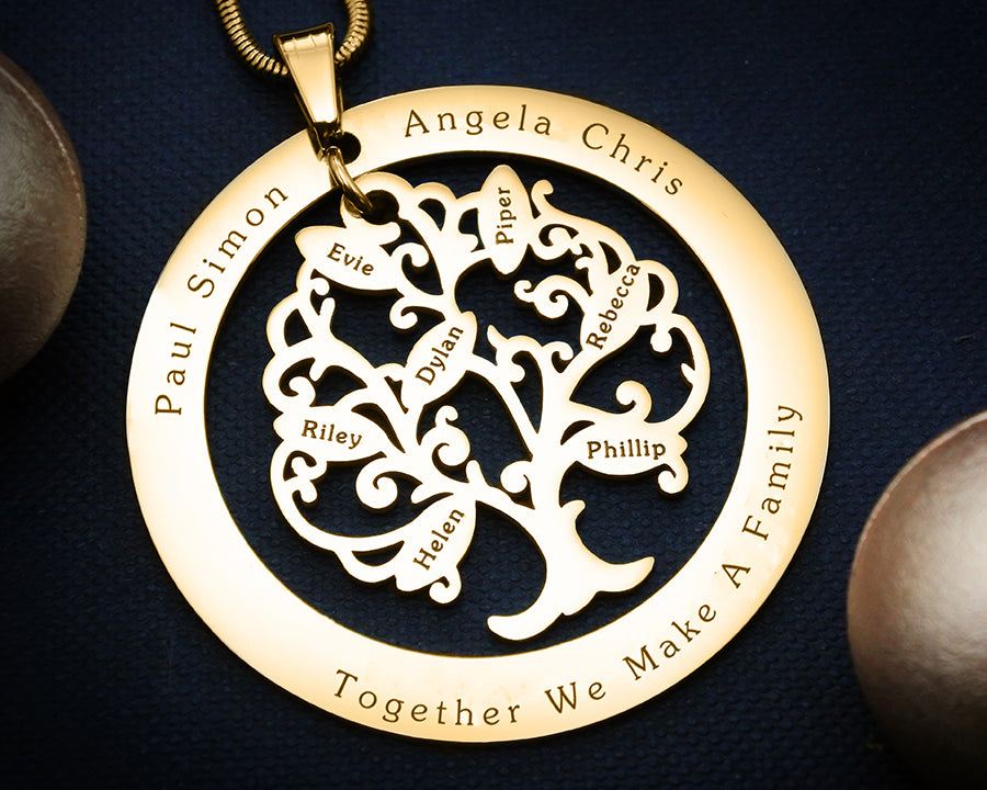 Tree of My Life Necklace with Washer