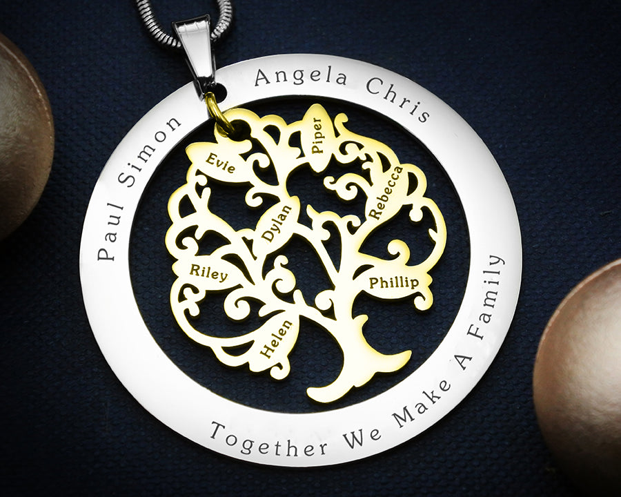 Tree of My Life Necklace with Washer
