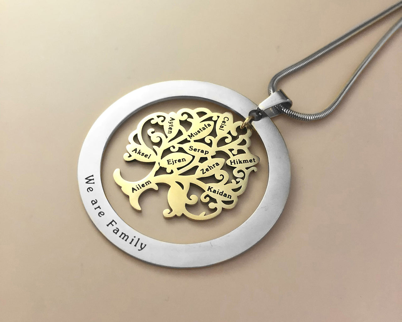Tree of My Life Necklace with Washer