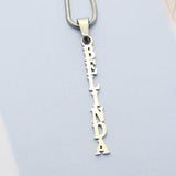 Name Necklace Vertical