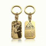 Wedding and Anniversary Photo Tag Keyring