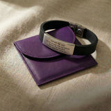 Always Remember personalised ID bracelet presented in elegant jewelry gift wallet