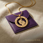 Can't Be Replaced necklace presented in gift wallet packaging