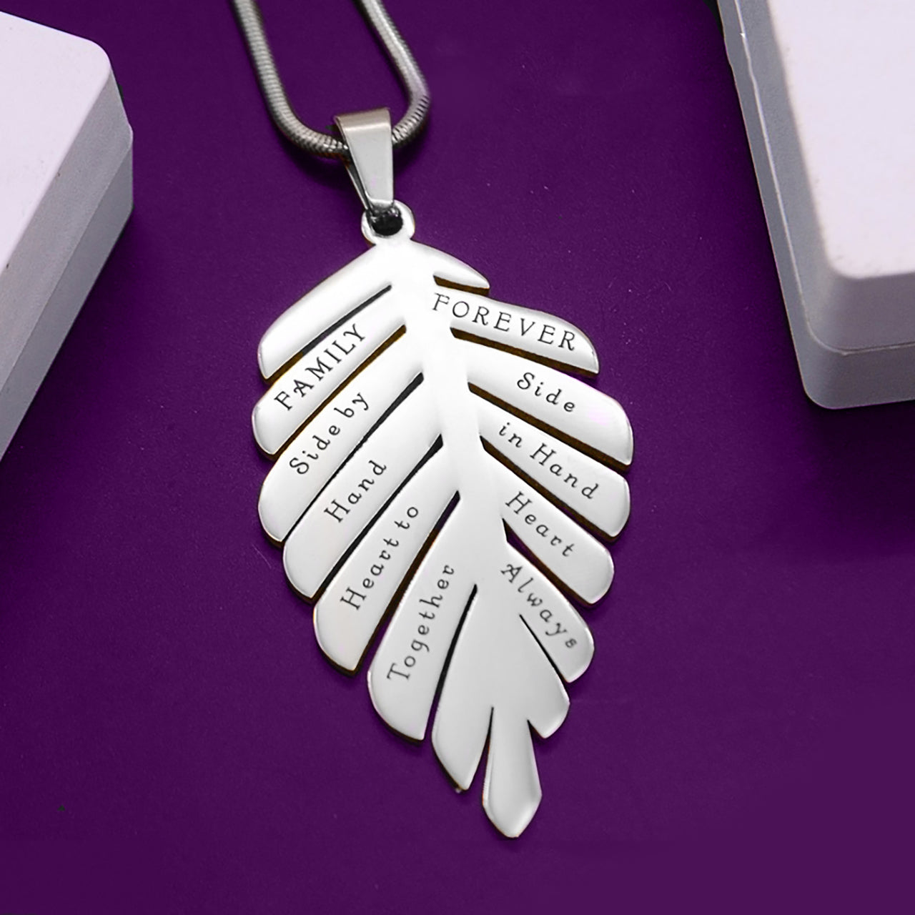 Family Leaf Necklace