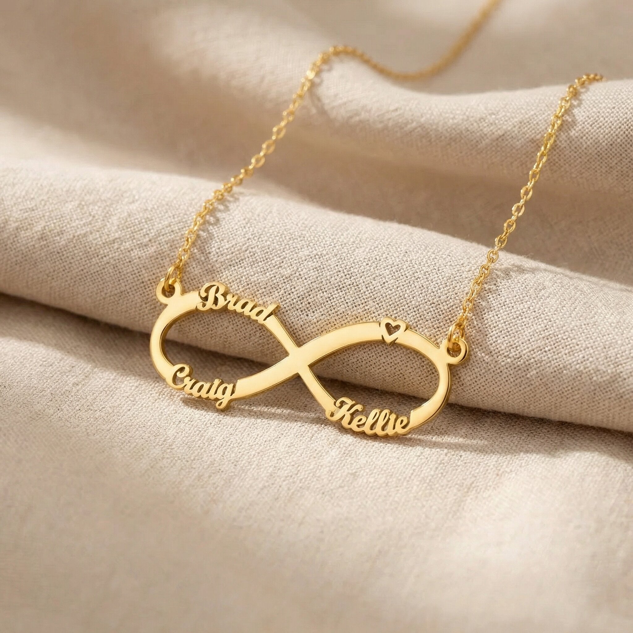 Infinity For Name Infinity Name Necklace | Personalised with Birthstones | Belle Fever ...