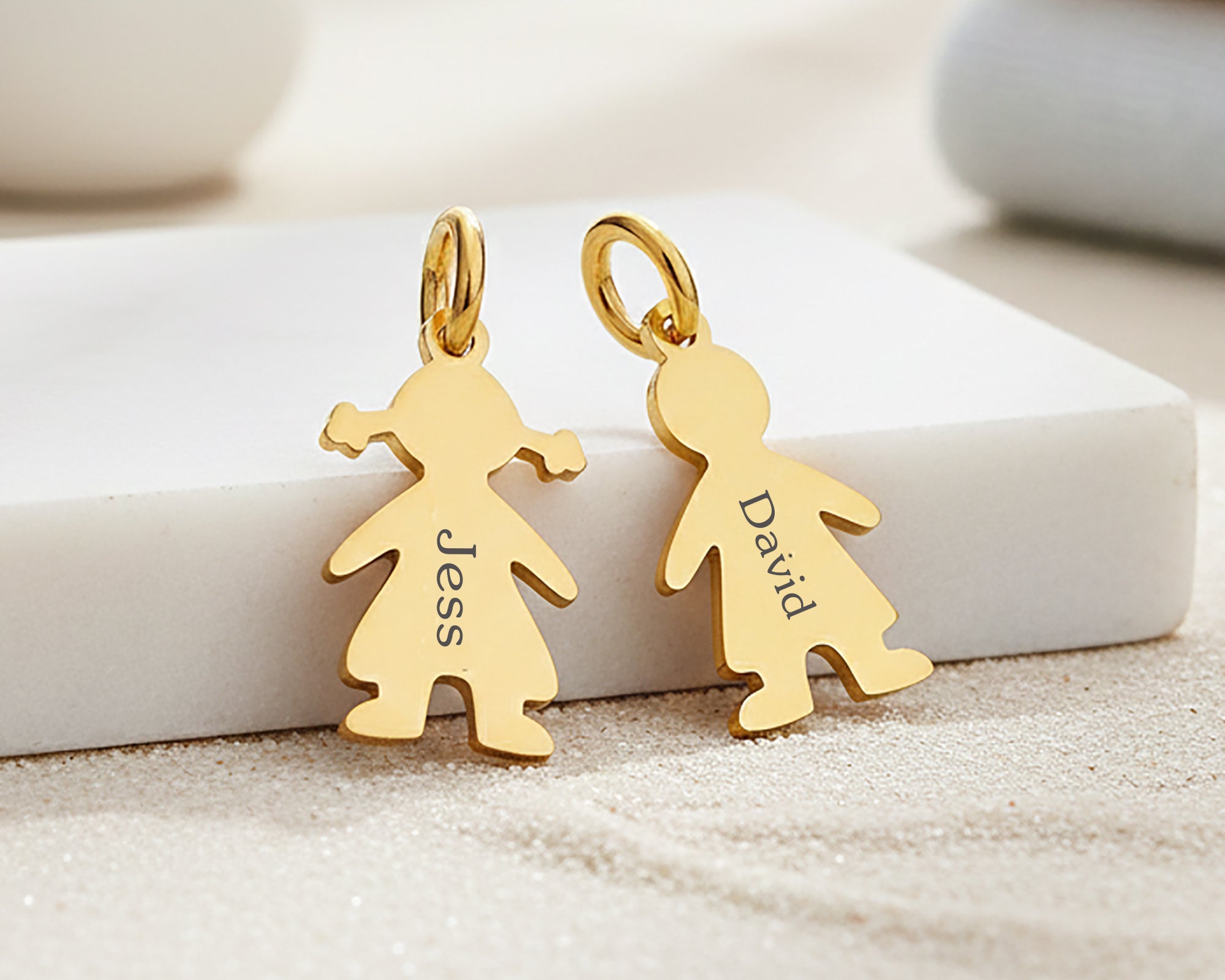 Additional Kids Charm for Keyring, Boy Charm and Girl Charm, Keyrings by Belle Fever