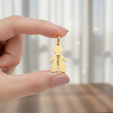 Additional Kids Charm for keyring, custom engraved name boy charm Keyrings by Belle Fever