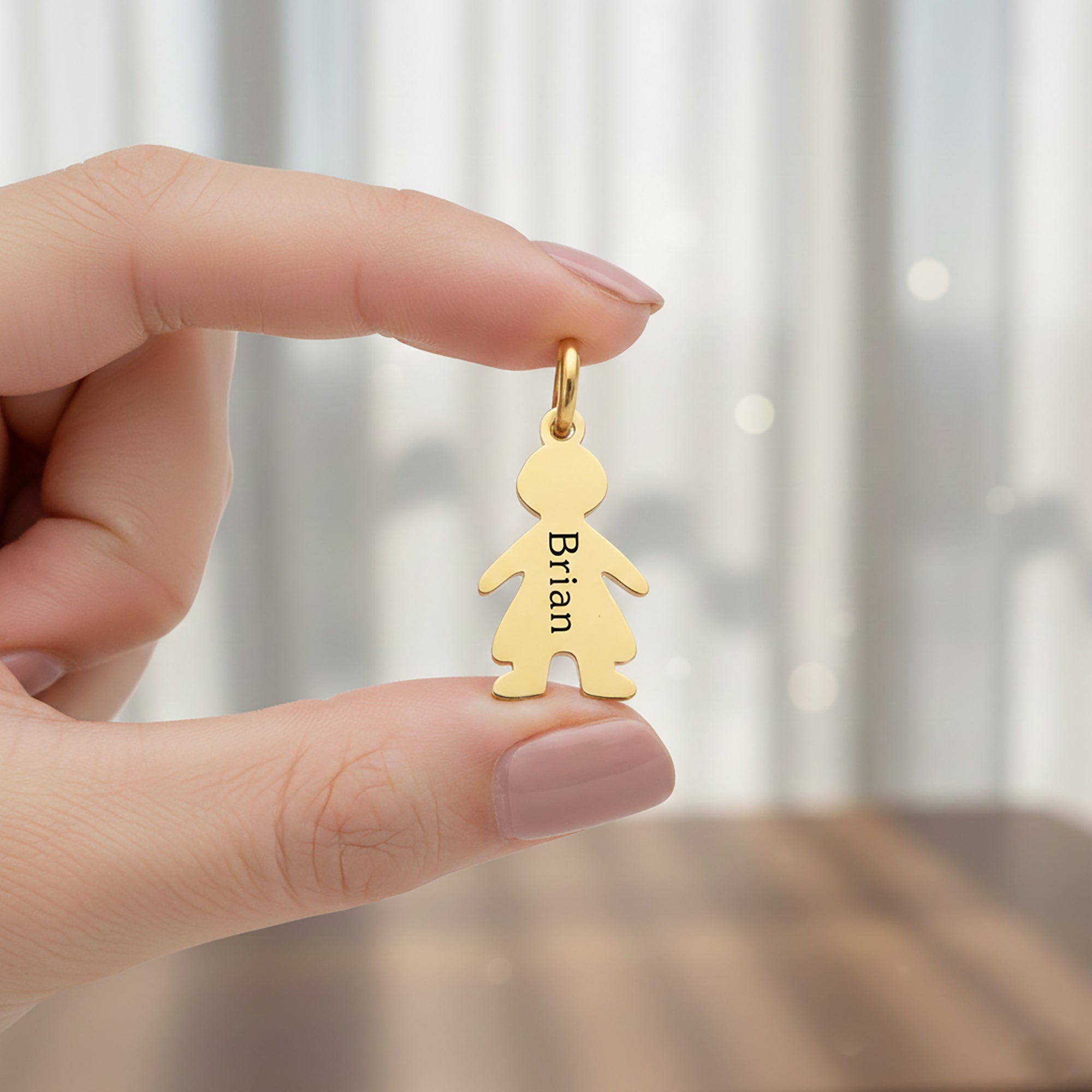 Additional Kids Charm for keyring, custom engraved name boy charm Keyrings by Belle Fever