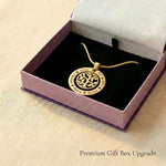 My Family Tree necklace presented in elegant jewelry gift box packaging