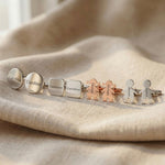 Personalised cufflinks showing different shape options with name engraving