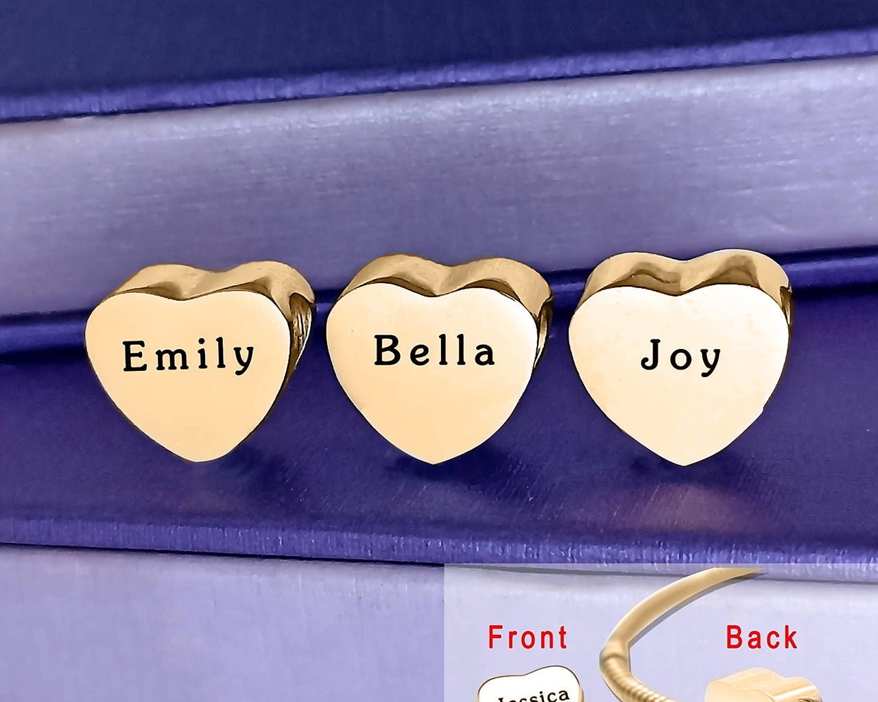 Personalised Heart Charm for Moments Bracelet