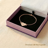 Personalised heart bracelet in premium gift box, meaningful jewellery gift idea