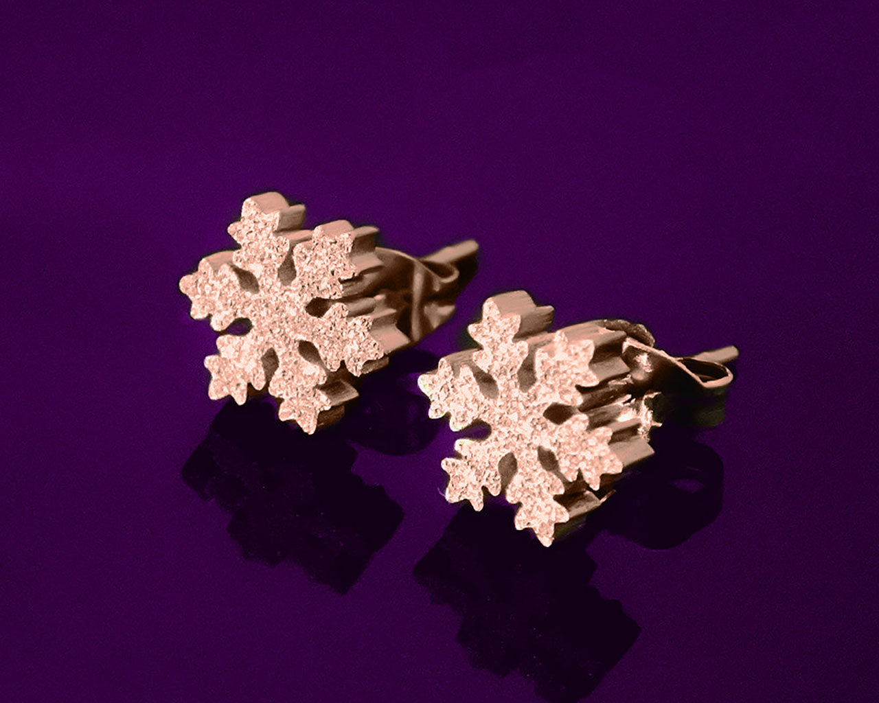 Sparkling Snowflake Earrings