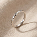Starlets ring in silver with minimalist slim band design, elegant stacking jewellery gift for her