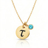 Gold Token of Love Necklace in white background - Mothers Jewellery by Belle Fever