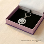 Washer Disc Keyring presented in premium gift box, personalised keepsake gift idea