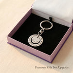Washer Disc Keyring presented in premium gift box, personalised keepsake gift idea