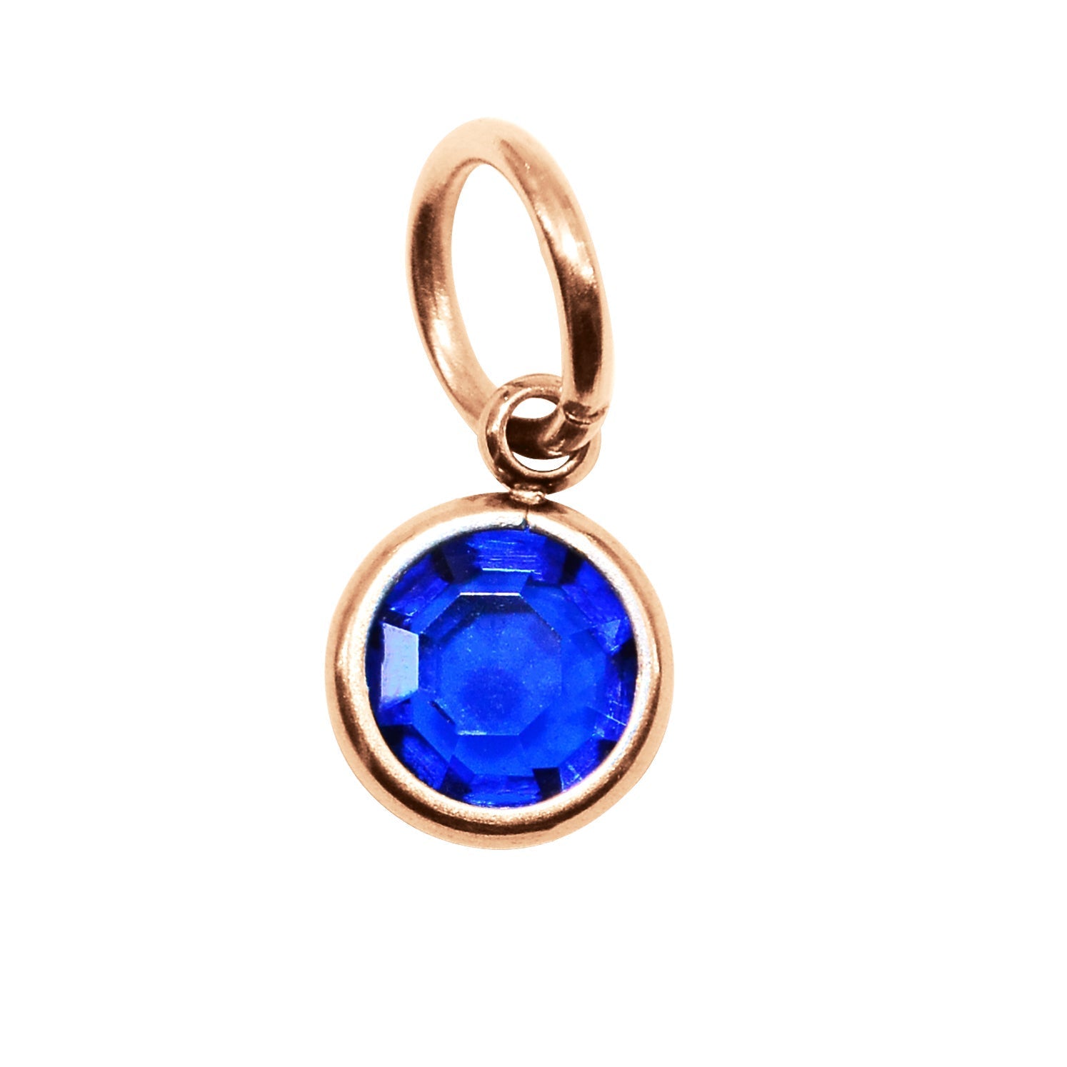 10th ROSE GOLD Hanging Birthstone Charm (Optional) - Options Variants