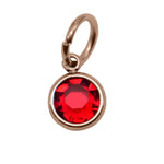 10th ROSE GOLD Hanging Birthstone Charm (Optional) - Options Variants